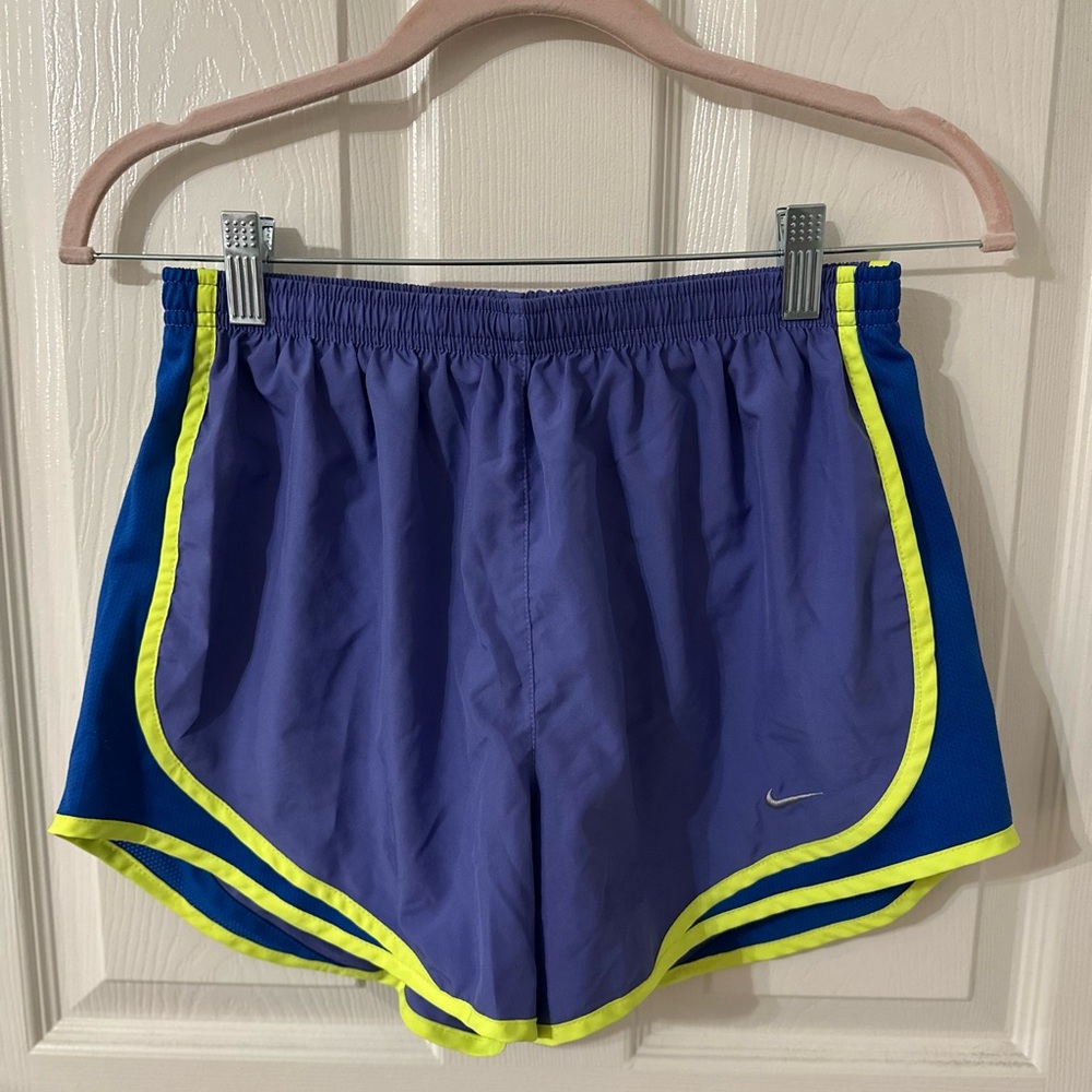 Nike Dri-FIT Purple and Yellow Shorts